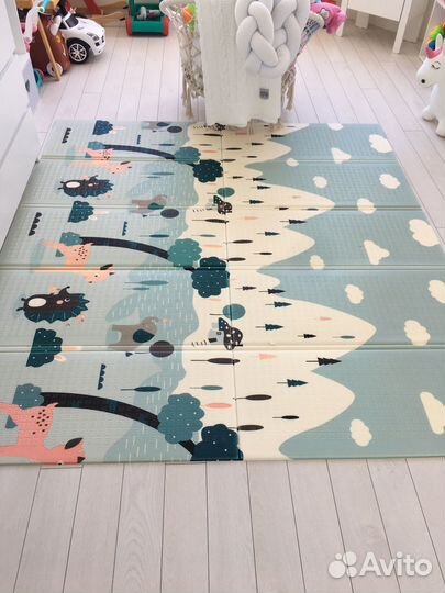 Детский игровой коврик для ползания 200/180