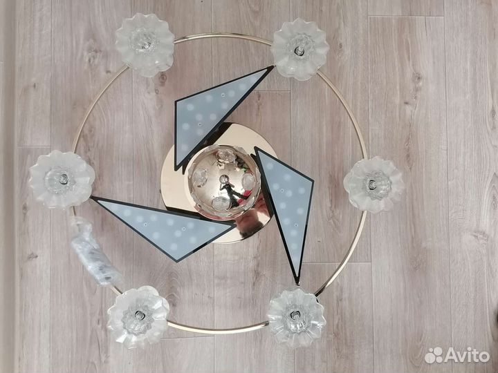 Люстра потолочная светодиодная с пультом