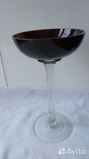 Ваза стекло Мальцов. Винтаж Редкая