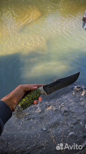 Нож орел из дамасской стали