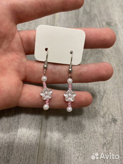 Серьги из бисера