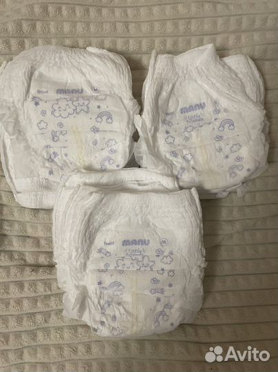 Подгузники трусики manu ультратонкие М