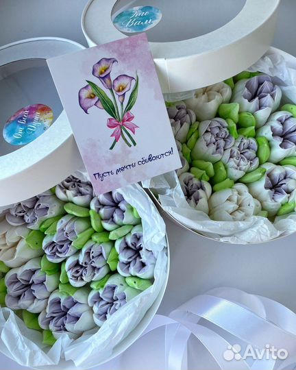 Съедобные букеты из зефира