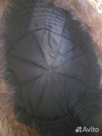 Норковая шапка мужская обманка