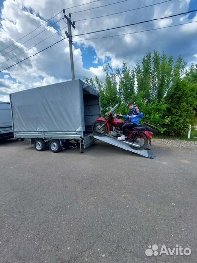 Мотоэвакуация. Мотоэвакуатор. Два мотоцикла разом