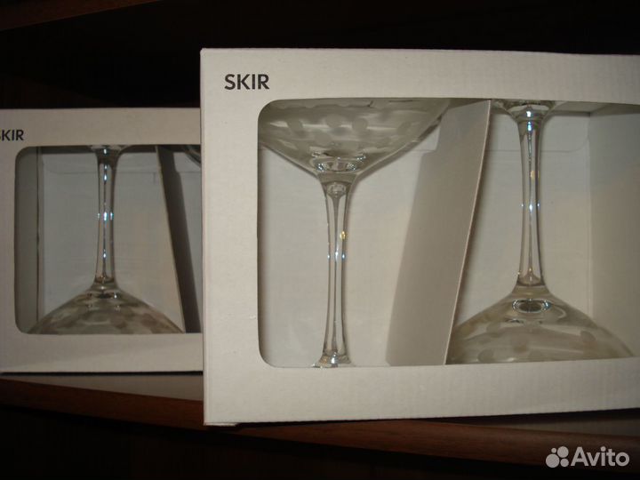 Коктейльные бокалы. IKEA. skir. 4шт