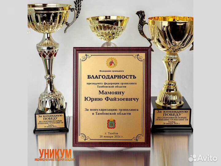 Наградная плакетка