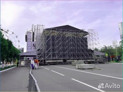 Аренда строительных лесов Layher для сцен