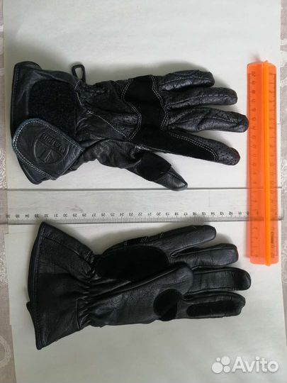 Перчатки кожаные байкерские