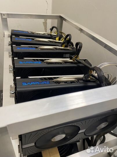 Манйнинг риг на Rx 570 4gb