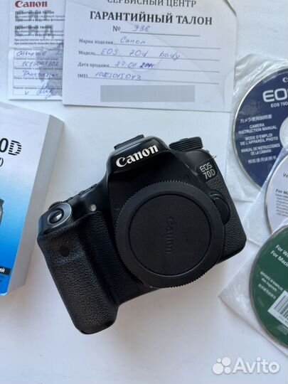 Зеркальный фотоаппарат Canon 70d