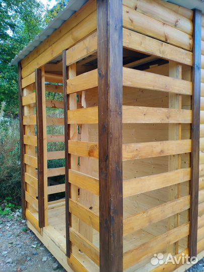 Хозблок с дровником