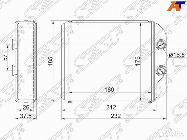 Радиатор отопителя Toyota Corona T210