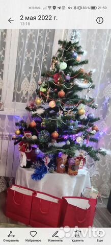 Елка искусственная литая бу