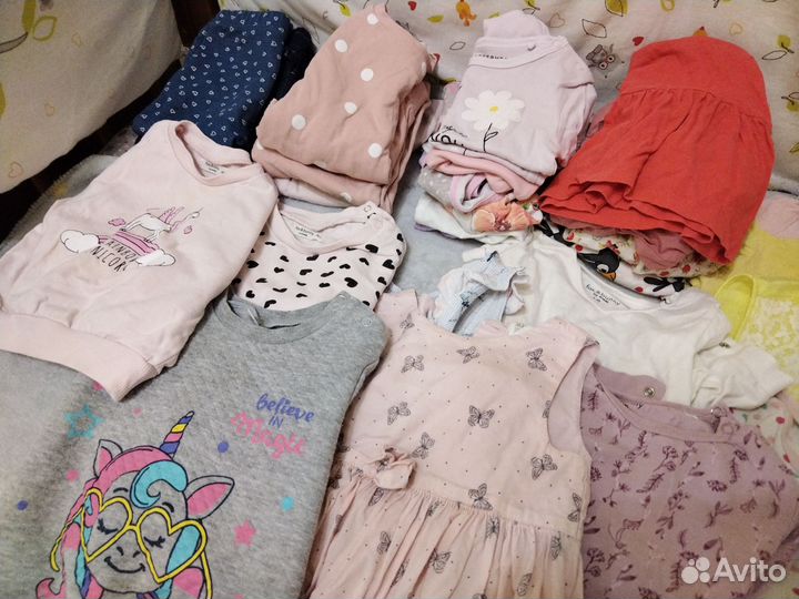 Вещи пакетом на девочку 80 86