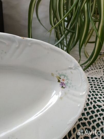 Антикварные тарелки Песочное 1927 блюдо Буди