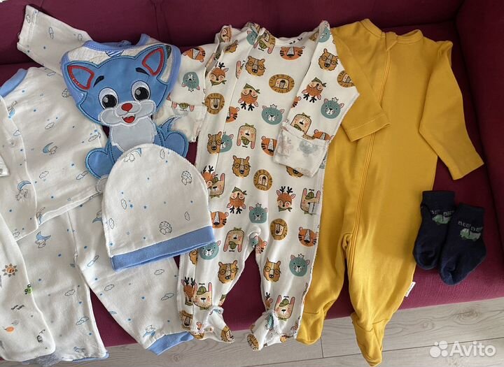 Одежда на новорожденного пакетом 50-56