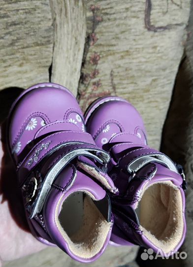 Ботинки демисезонные для девочки 21 размер