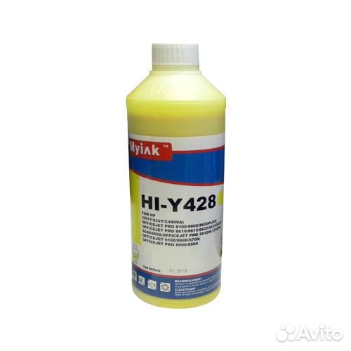 Чернила для HP (933/935/940/951) (1л,yellow,Pigment) HI-Y428 EverBrite MyInk