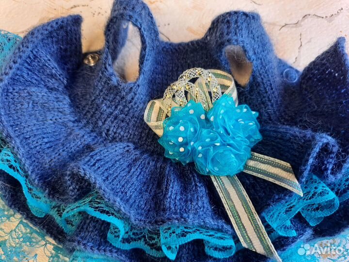 Вязаное платье для куклы Paola Reina