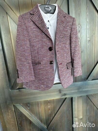 Пиджак брюки рубашка для мальчика 5-6 лет