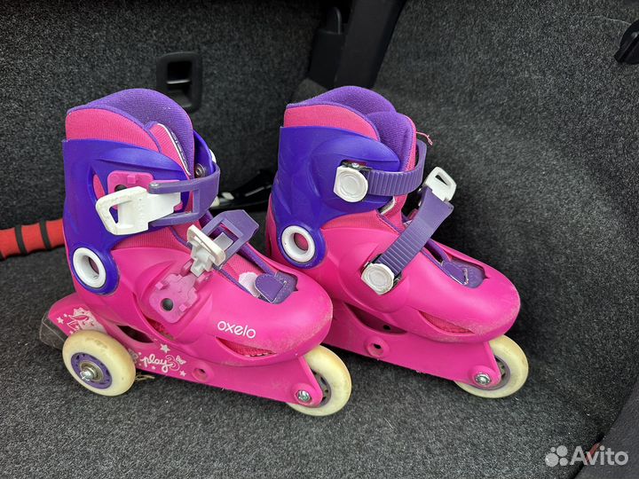 Роликовые Коньки детские раздвижные decatlon oxelo