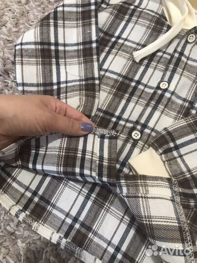 Рубашка в клетку детская