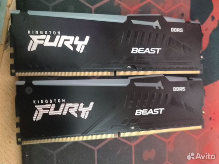Kingston Fury Beast RGB 16gb ddr5 2x8 6000 ориг