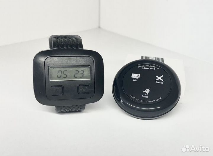 Кнпока вызова официанта модель Ультра и часы