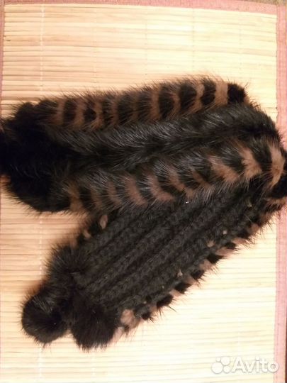 Норковая повязка на голову