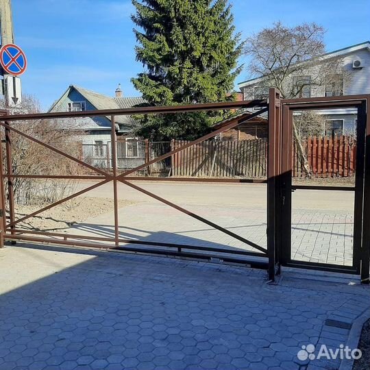 Откатные ворота Алютех