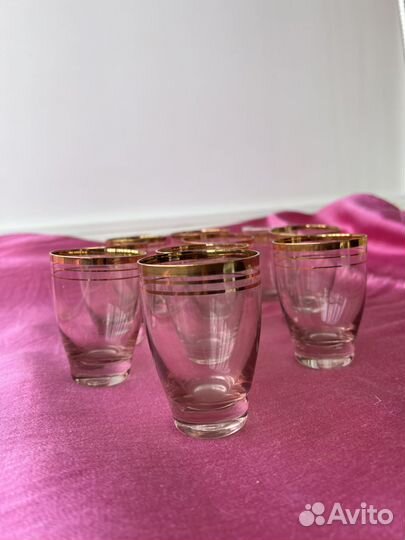 Бокалы цветное стекло СССР