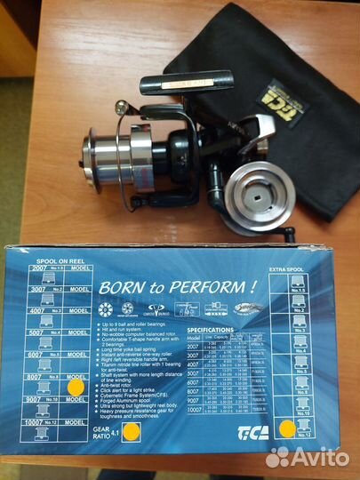 Карповая катушка с байтраннером Tica abyss TF8007R