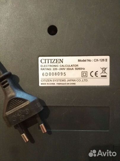 Калькулятор citizen cx-126