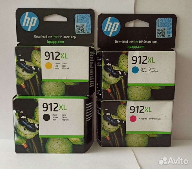 Картриджи струйные HP 912XL оригинальные