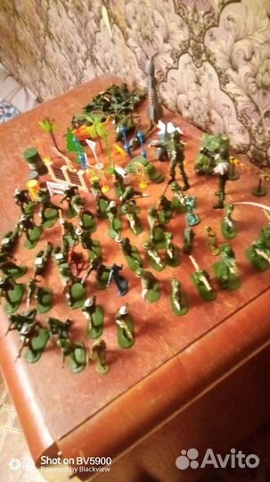 Набор солдатиков с диораммой