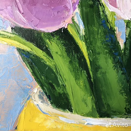 Картина маслом. Предчувствие вёсны. 30х30