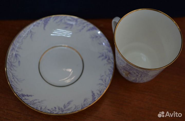 Фарфоровая кофейная пара - одуванчик.лфз (2)