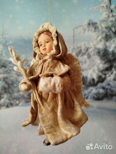 Авторские Ватные игрушки Ангел ретро
