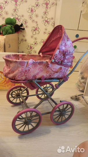 Коляска кукольная+ бэби бон