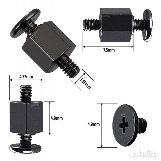 Стойка и винт крепления M.2 SSD накопителей для as