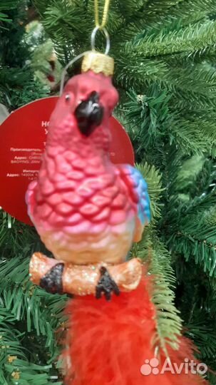 Елочная игрушка попугай