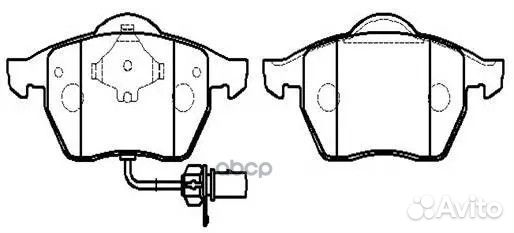 Колодки тормозные VAG A4/A6/passat 97- перед. H