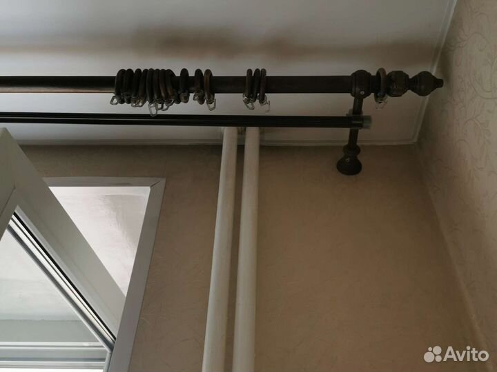 Карнизы для штор двухрядные бу