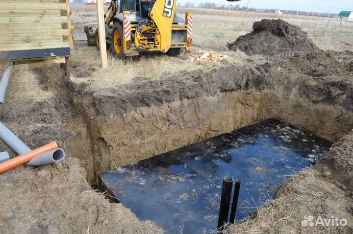 Септик для дома с установкой 12,1 куб.м