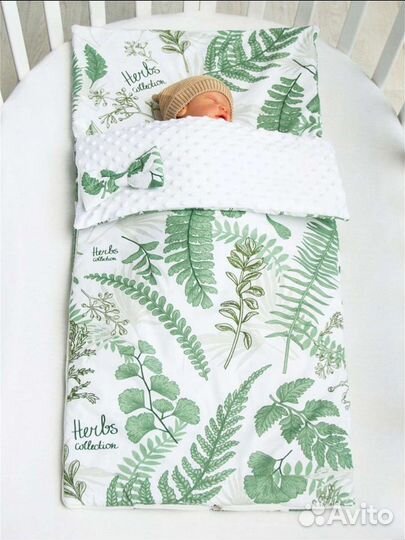 Спальный конверт в детскую кроватку