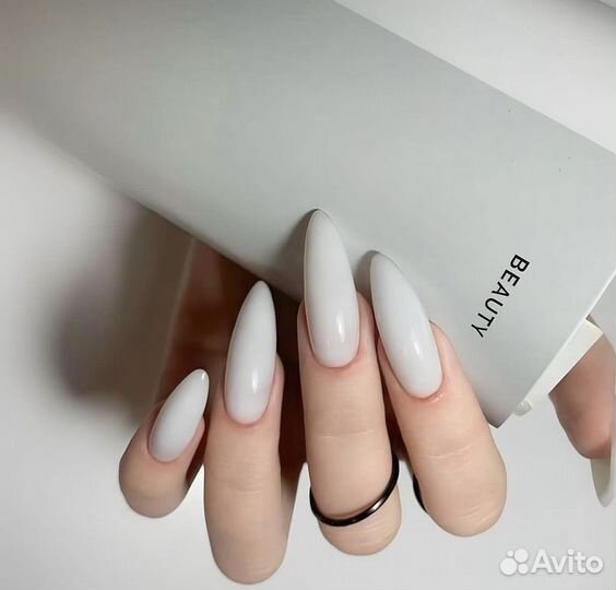 Маникюр наращивание ногтей гель лак