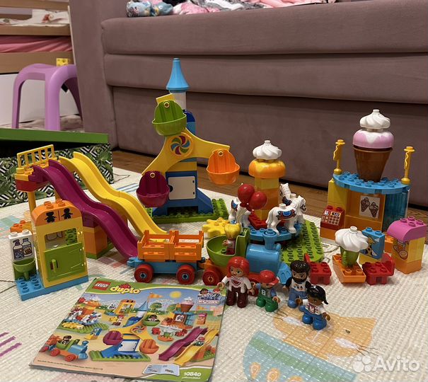 Lego duplo парк аттракционов