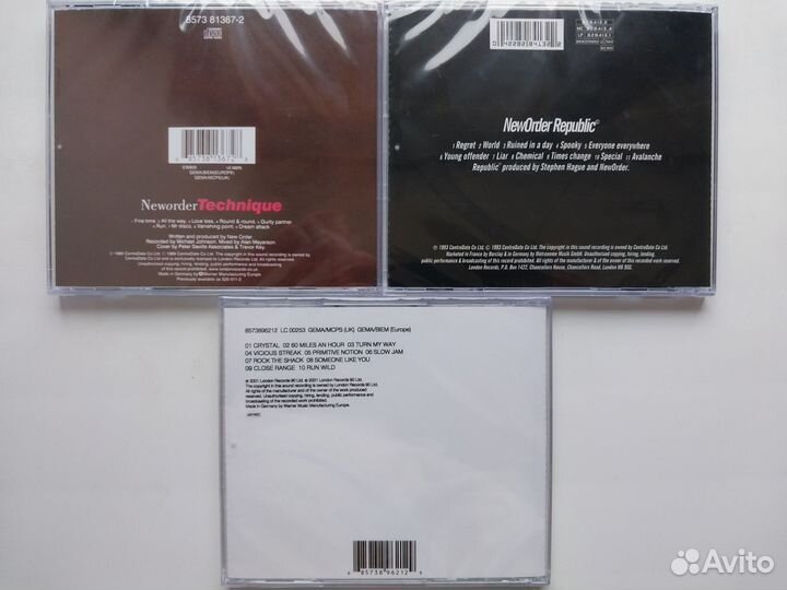 CD диски New Order, Talking Heads, Talk Talk