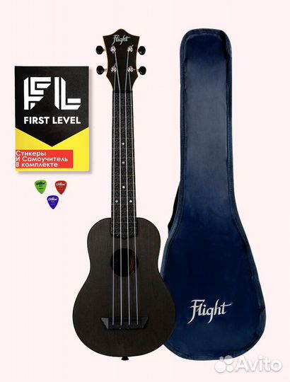 Укулеле сопрано flight TUS 35 BK